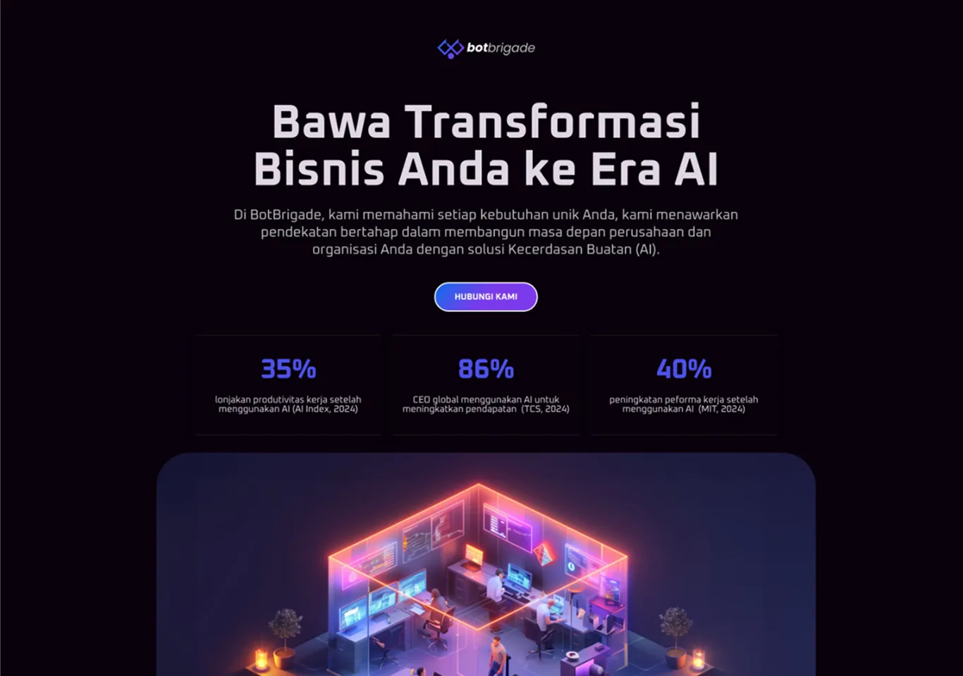 BOTBRIGADE - WEB DEVELOPMENT project screenshot