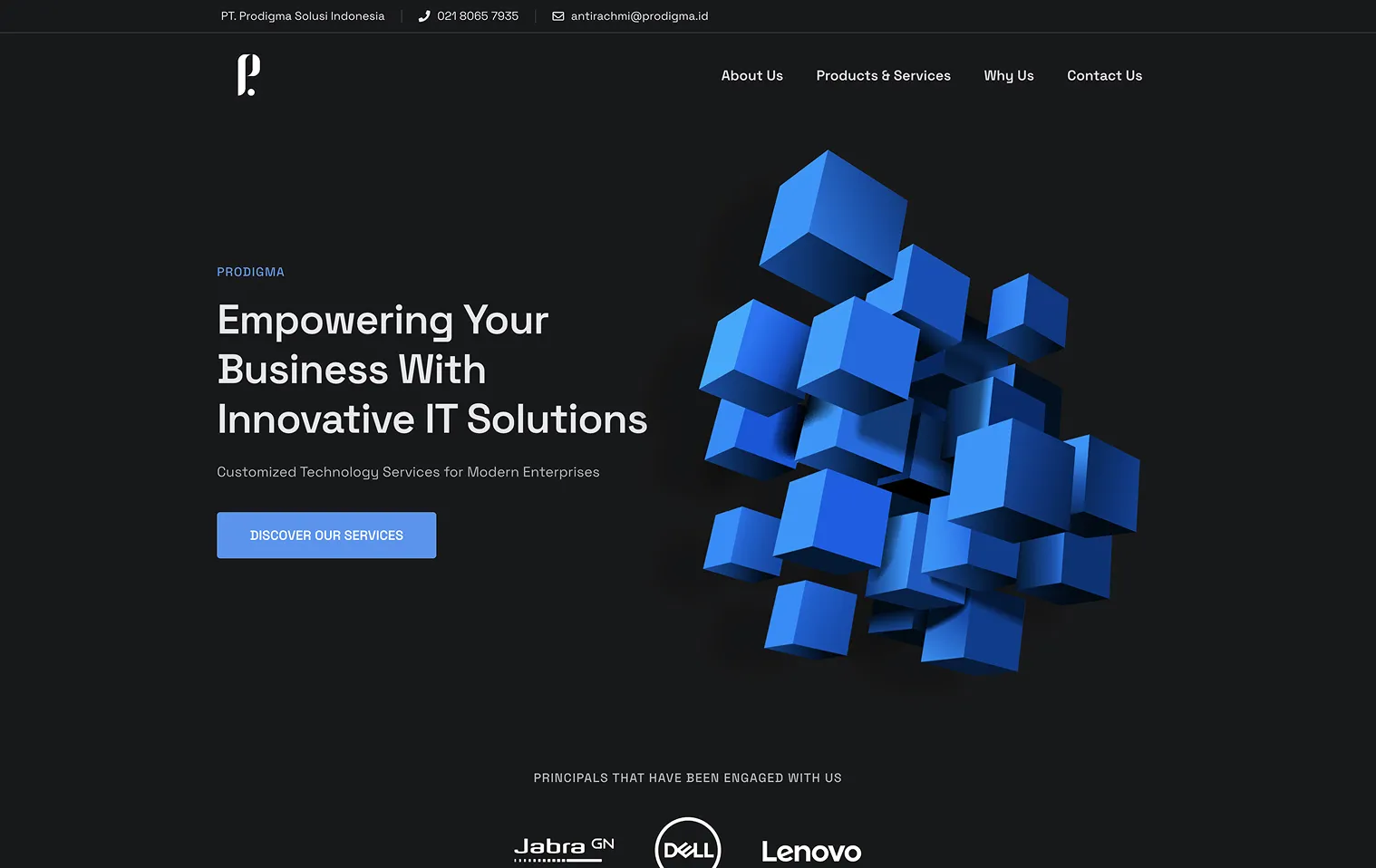 PRODIGMA - WEB DEVELOPMENT project screenshot